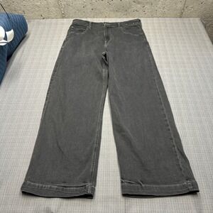 Hollister Super Baggy Jeans Mens 34x32 Dark Wash Denim Grunge Skater Wide Leg